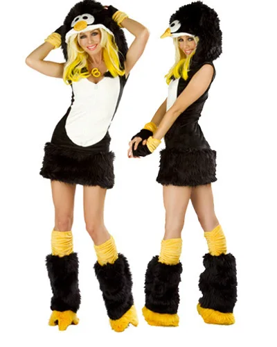 Halloween Sexy Animal Costume Adult Cute Penguin With Leg Warmer Costume Women Cosplay 1