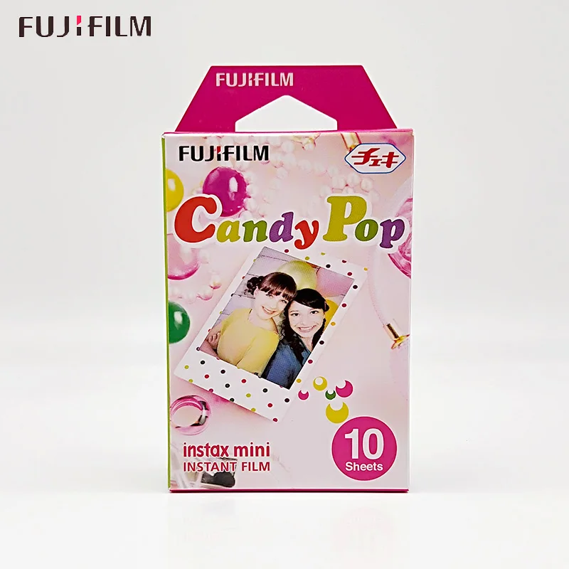 Пленка Fujifilm Instax Mini 9 10 листов fr FUJI Instant Photo camera Mini 9 7s 25 50s 70 90 SP-1 SP-2, Polariod 300 - Цвет: candy pop