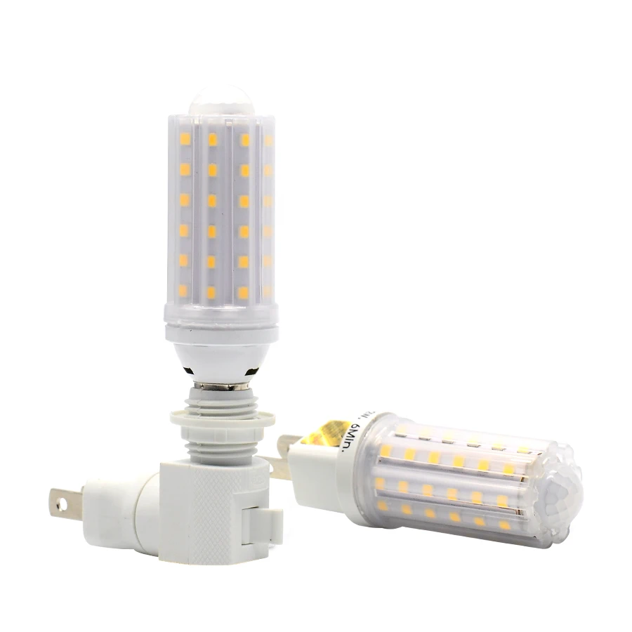 E27AC110 120V LED Motion Sensor Control Bulb Monitor Lights Intelligent