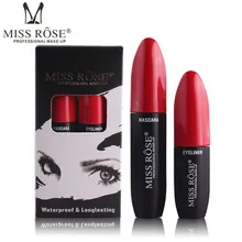 2 шт./компл. подводка для глаз карандаш набор туши для ресниц водонепроницаемый долговечный Натуральный жидкий черный карандаш для глаз быстрая/быстросохнущая глаз Макияж набор