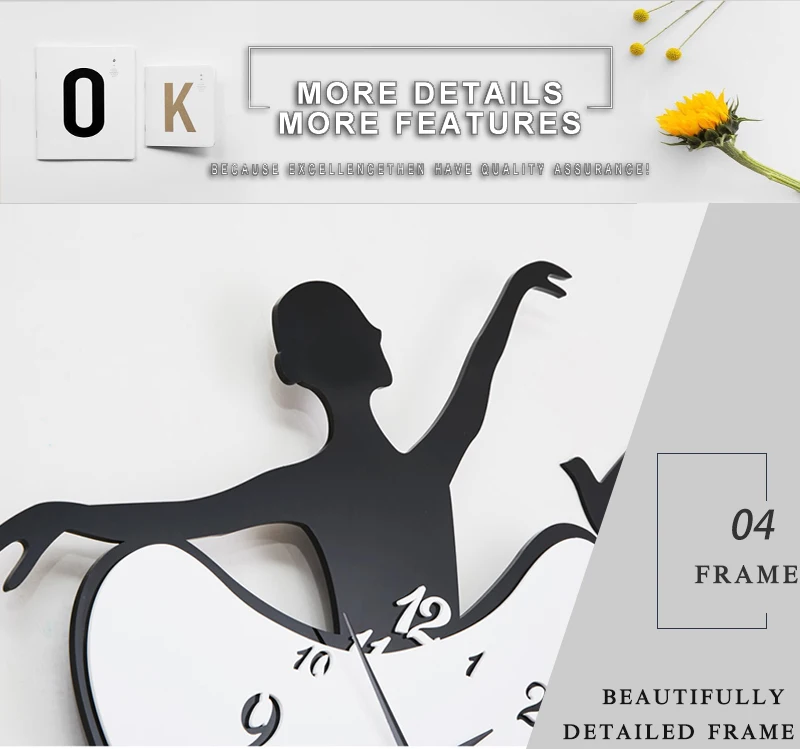 kitchen wall clock large wall clock for living room (6)