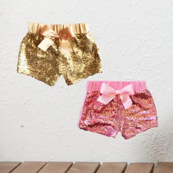 

New Toddler Kids Baby Girl Shorts Clothes Bow Fashion Baby Girl Cute Shorts Bottoms Sequin Pants Summer Baby Clothing