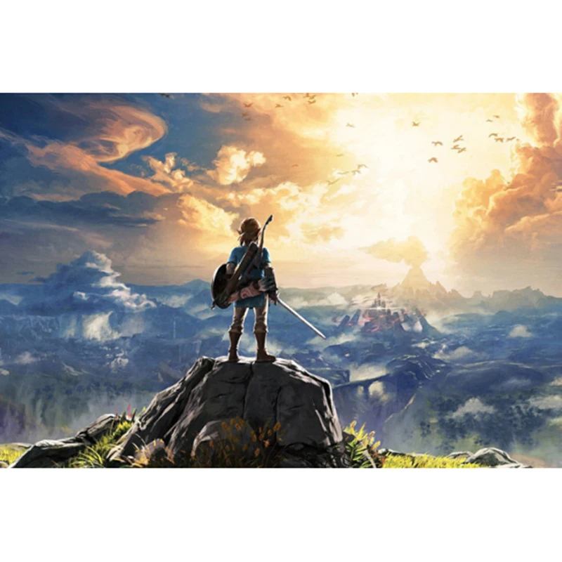 

RS1851 Full Drill 5D Diy Diamond Painting Cartoon The Legend Of Zelda Skyward Sword Embroidery Cross Stitch gift Needlework Deco