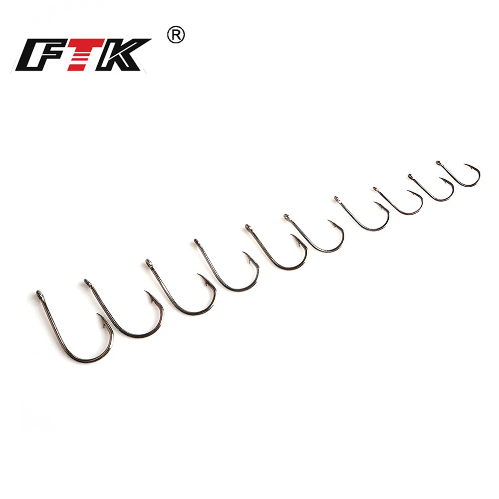 FTK CHINU Fishhooks Fishhook Baitholder Size1#-10#100pcs / lot Hooks from Norwegian carp fishing FTK CHINU Fishhooks Fishhook Baitholder Size1#-10#100pcs / lot Hooks from Norwegian carp fishing