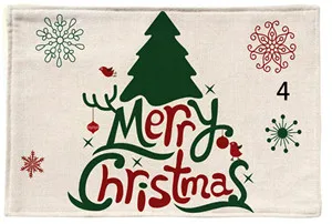 

Christmas Two-layers thicken Cotton and Linen Table Napkin Dish Cloth with Anti-slip granules Kitchen Towel Tea and Coffee Pad