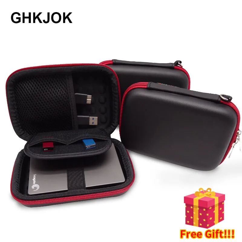 

Original HDD Case Protect Bag box for Seagate Samsung WD Hard Drive Power Bank USB Cable Charger External Hard Disk pouch Case