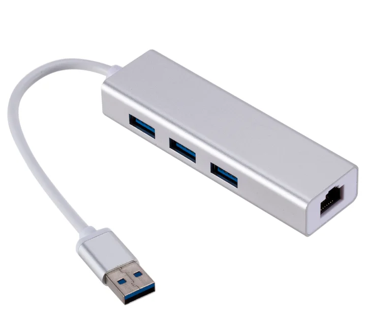 Концентратор USB 3,0 3 порта с RJ45 гигабитный Ethernet адаптер 1000 Мбит/с к ПК MAC