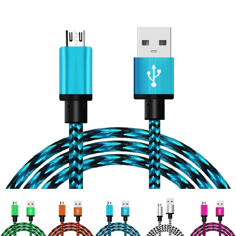 

Universal Data Transmission Micro USB Charger Cable For Sumsung Galaxy S4 S5 S6 Note2 for HTC for Xiaomi for Huawei 5 colors