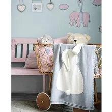 Ins 2017 Spring Autumn Newborn Designer Super Cute Cotton Knitted Blanket Baby Swaddle Sleeping Fleece Blanket
