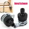 Faucet Aerator Stainless Steel Faucet Aerator Tool Adapter Mixer Kitchen Garden Hose Pipe Joiner Fitting L626 - Color: Black