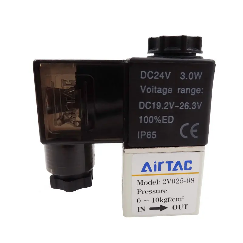 

Pneumatic Air 2 Way 2 Position 1/4"AIRTAC Solenoid Valve 2V025-08