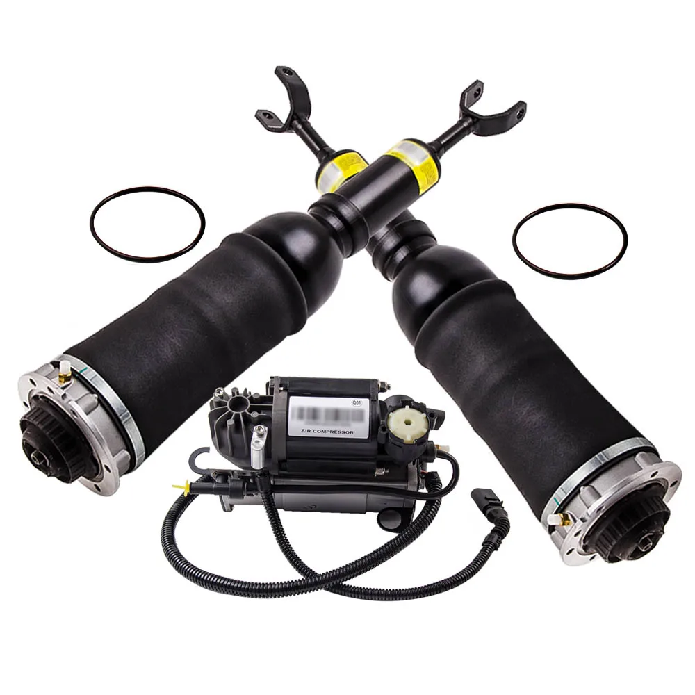 Front Air Suspension + Air Pump For Audi A6 C5 Allroad Quattro 99 06