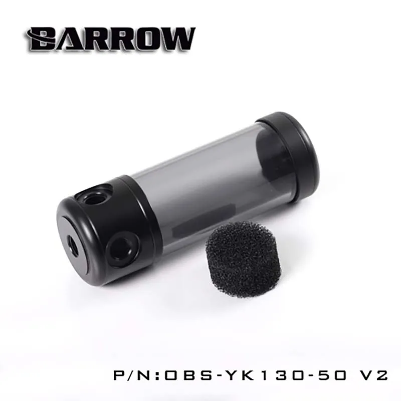 

Barrow Reservoir (DIA:50mm, TL:130mm/180mm/230mm/280mm) for water cooler Black body Black Cap water tank heatsink gadget