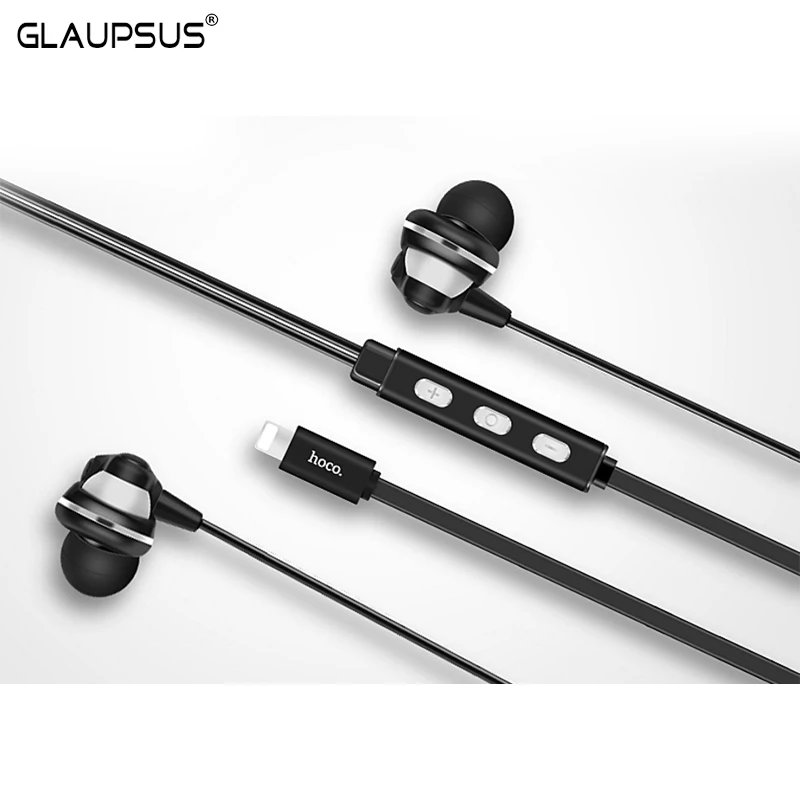 ORIGINAL HOCO JL1 Headphone 8 Pin Digital Earphone Wired Volume Control For iPhone 7 Wire