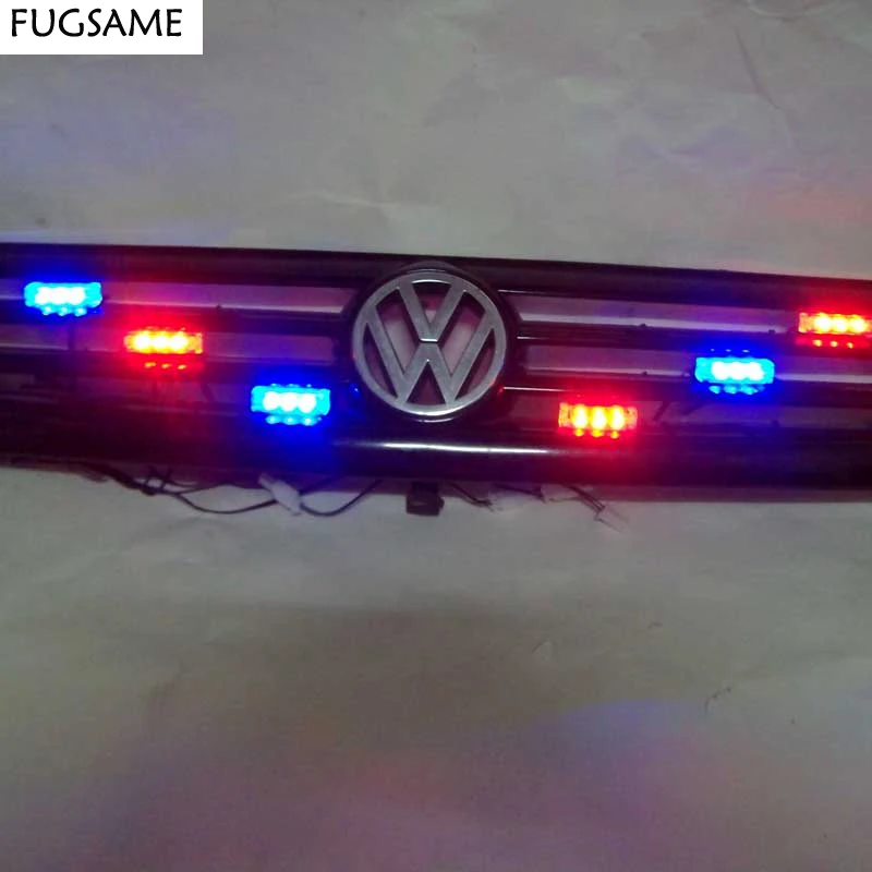 Fugsame Car Truck Led 6x3 Bright Flashing Blink Grill Lamp Strobe Lights 6 3 Led Red Blue White Green Amber Yellow Car Amber Lights Blue Light Lampcar Light Aliexpress