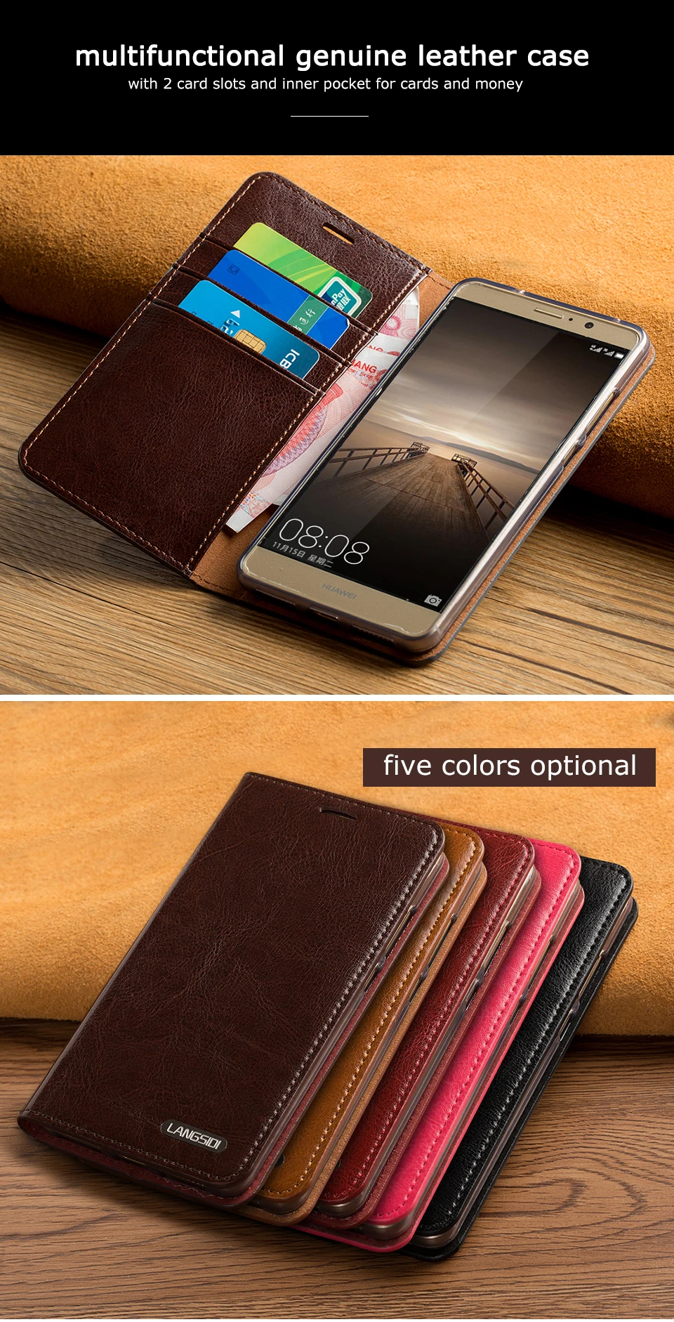 Cartão de Cera Coldre para Xiaomi Case do Telefone Feito à Mão Luxo Flip Três Óleo Pele Telefone Redmi Nota 4 Todo Personalizado 2 High Quality Telefonia e Comunicação