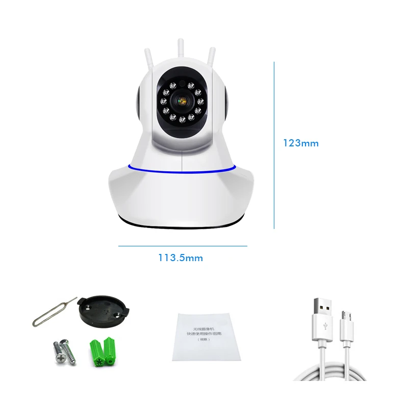 2.0MP 1080 P HD беспроводная камера видеонаблюдения ptz wi fi охранных для персонального
