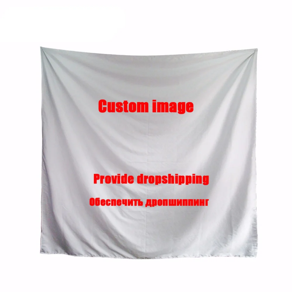 INSTANTARTS на заказ свой собственный логотип/изображение/фото печать женщина мужчина квадратный шарф мода Diy платок/шейный платок для девочек и мальчиков банданы - Цвет: Custom