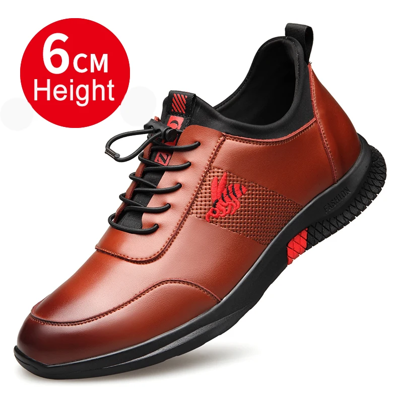 Г. модные весенние мужские качественные кожаные туфли британская повседневная обувь качественные Молодежные кожаные туфли для отдыха, увеличивающие рост 6 см