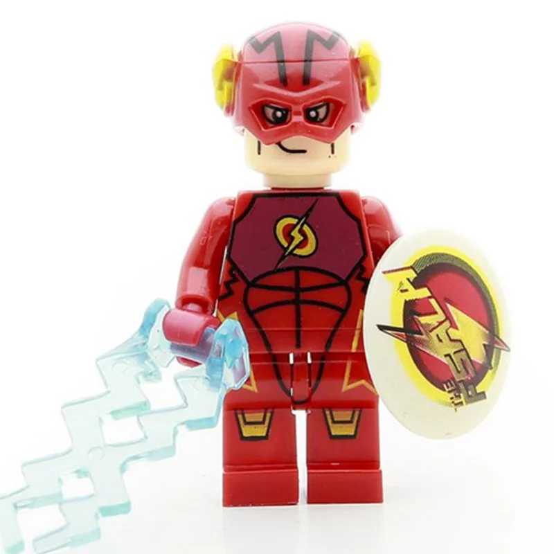 Koop Enkele Koop FLASH Barry met Thunder Jong Justice SUPER HEROES XH068 Monteren Minifig Model Bouwstenen Kinderen Speelgoed
