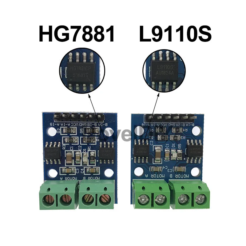 

L9110 L9110S / HG7881 HG7881CP Two Road Motor Driven Module For Arduino 2 Channel DC Stepper Motor Driver Board H Bridge
