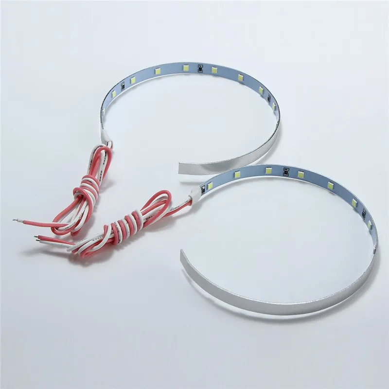 2 قطع LED متعدد الألوان السوبر مشرق 360 درجة SMD شيطان ليد هالو خواتم طقم الشيطان العين لجميع سيارة مصباح أمامي لجهاز الإسقاط