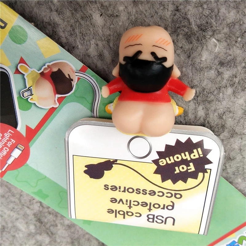 Dragon Ball фигурки кабель защиты для IPhone милый мультфильм аниме куклы приколы розыгрыш игрушка для детей кабель укус животное подарок - Цвет: TOY145-1