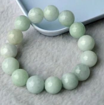 

437 Chinese 100% A Grade Natural Jade/Jadeite Craving Perfect Bless Beads Bracelet