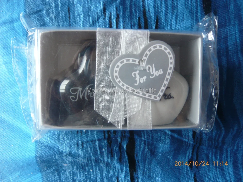20 шт./лот Mr & Mrs шейкер для соли и перца в форме сердца|favor wedding|mr mrsalt pepper shaker |