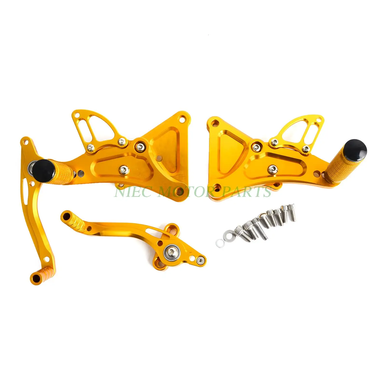 New CNC Billet Racing Adjustable Rearset Foot Pegs Rear Sets For Buell