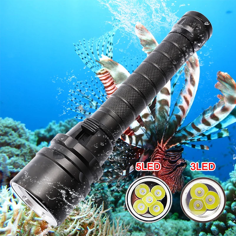 

30000lumens Professional Powerful XML L2 LED Waterproof Scuba Diving Flashlight Diver Light LED Underwater Torch Lamp Lanterna
