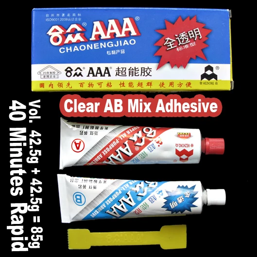 

85g AB MIX Adhesive Glue,1Pair/lot stone clear gel multi-purpose for jewelry crystals,rhinestones, DIY tools accessories parts