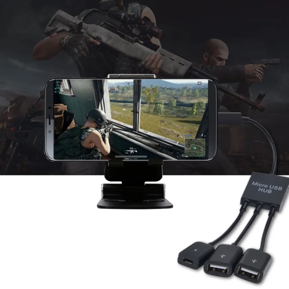 3 в 1 Micro USB зарядка OTG концентратор кабеля адаптер конвертер удлинитель для Samsung Sony