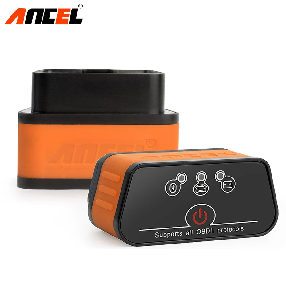 Original Ancel iCar2 icar 2 Bluetooth ELM327 V1.5 OBD2 Scanner For