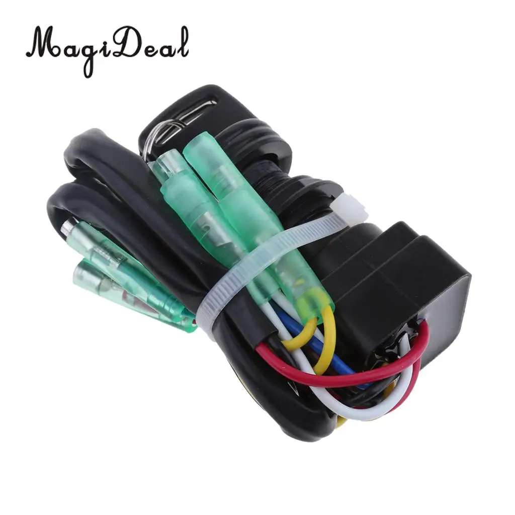 MagiDeal Plastic Durable Boat Ignition Key Switch for Yamaha 40HP 60HP Outboard Motor RV Yacht Dinghy Replacment Accesories