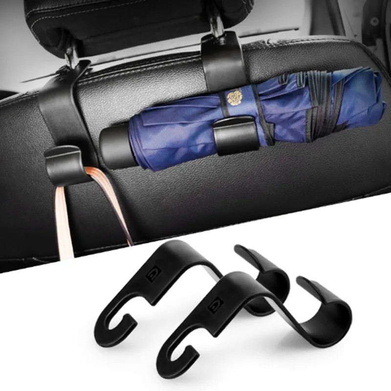Dsycar 2Pcs/set Car Hanger Coat Hook Holder Clothes Hanging Holder Seat Clip for Jeep BMW Ford