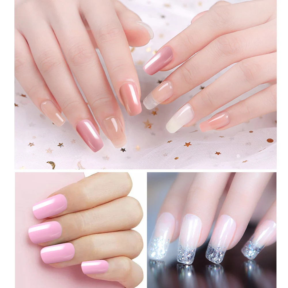 6 шт./компл. поли гель Nail Art Kit быстрое строительство UV гель светодио дный Builder Soak Off Gel Nail расширение для UV гель ногти акриловые ногти