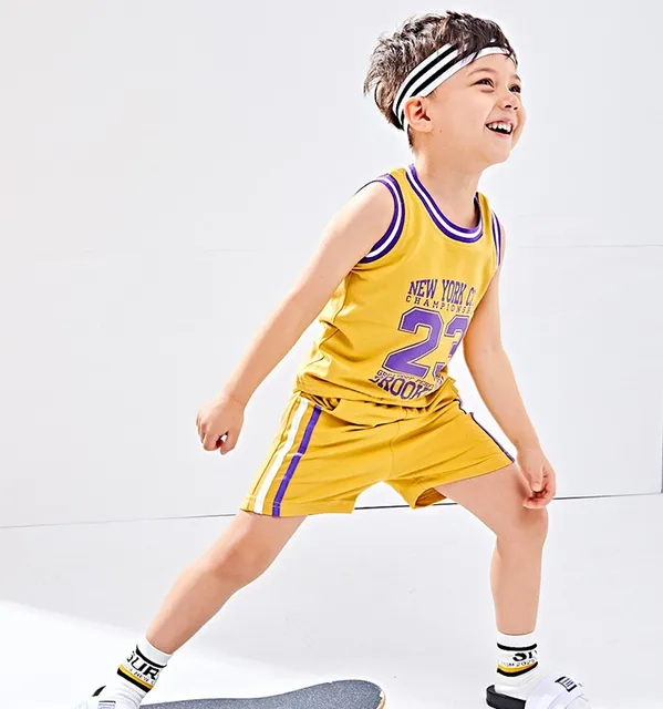 Hot summer sports kids clothes sets motion Athletic Wear Home Suit Boys