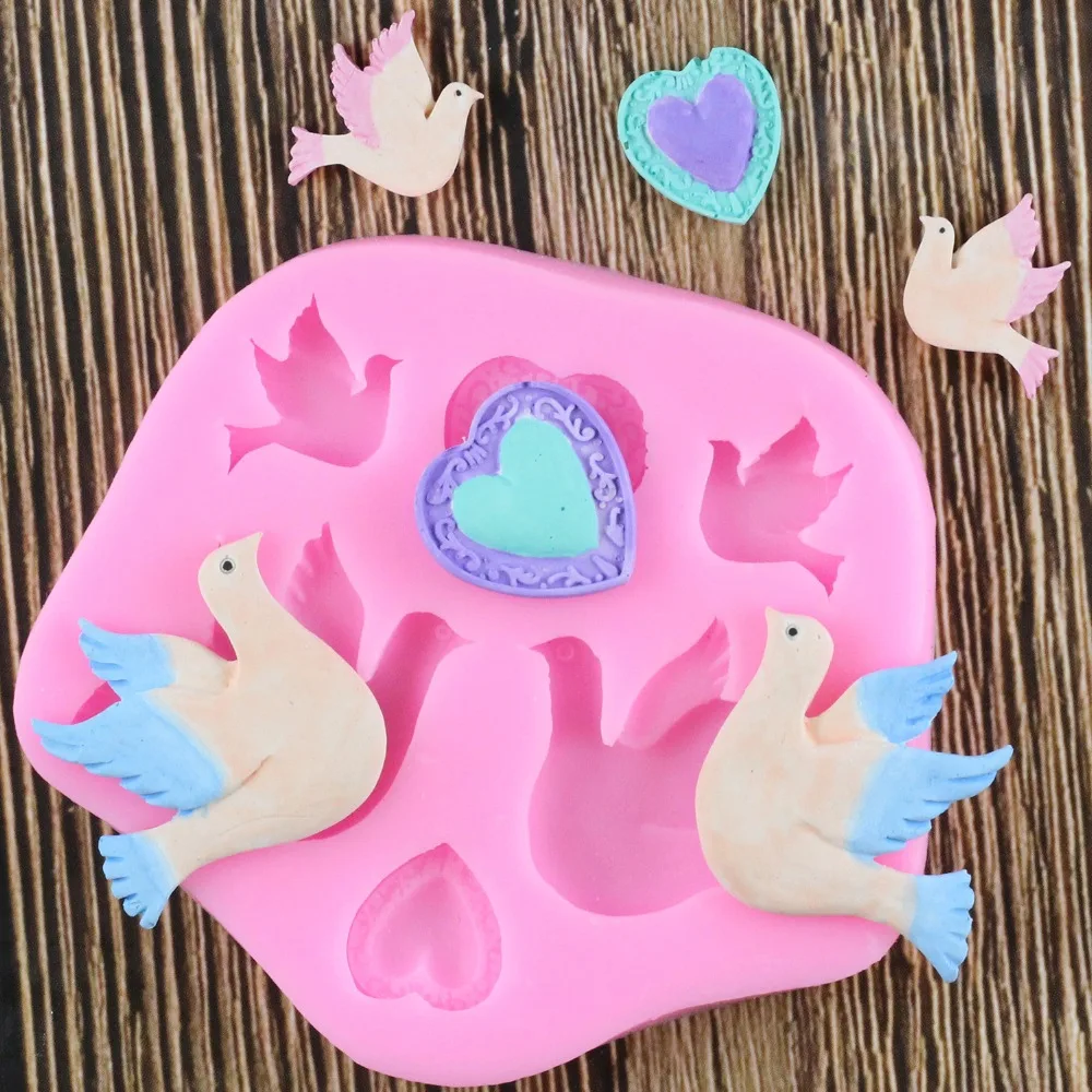 

Pigeon Bird Shape Silicone Mold Fondant Chocolate Mold Soft Clay Clay Tool
