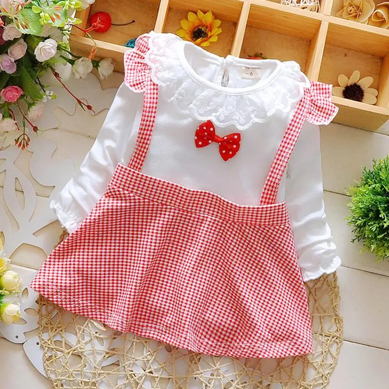 Buy 2016 spring new born infant cotton dress for baby