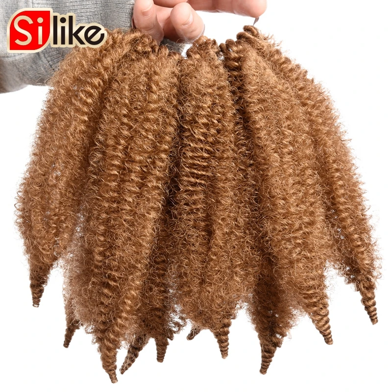 8 ''предварительно намотанные косы Marley африканские мягкие афро Твист синтетические плетеные волосы для наращивания высокотемпературное волокно для женщин