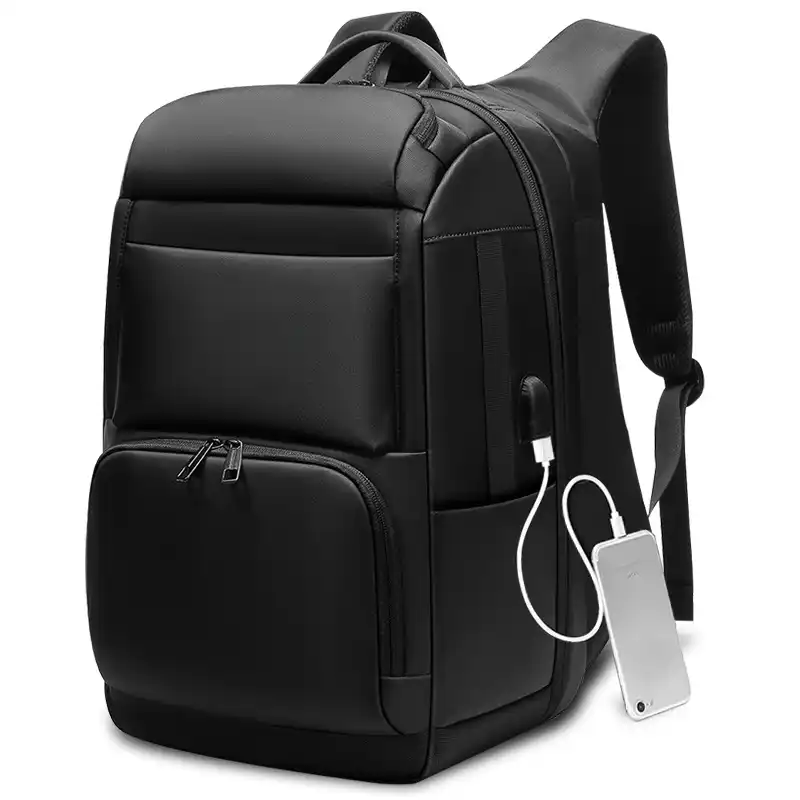 luxe travel backpack with usb charging port