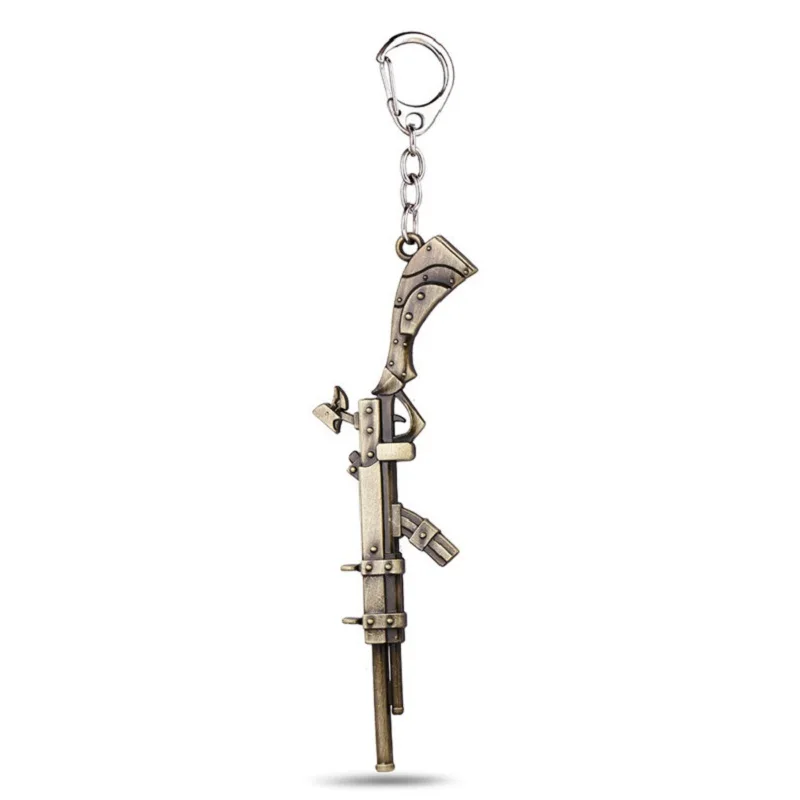 

Hot Game League Of Legends LoL Caitlyn Weapon Sniper Rifle keychain Keyring Metal 12.5CM Gun Key Chain Holder Pendant Porte Clef