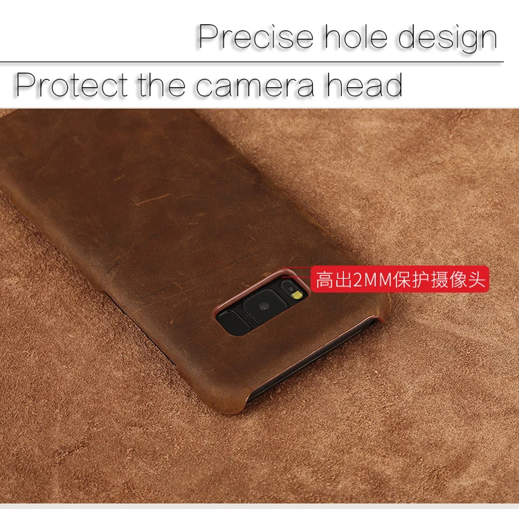 Натуральная кожа Crazy horse кожаный чехол для телефона для samsung Galaxy S10 Роскошный Анти-осенний защитный чехол для samsung note 10 A9