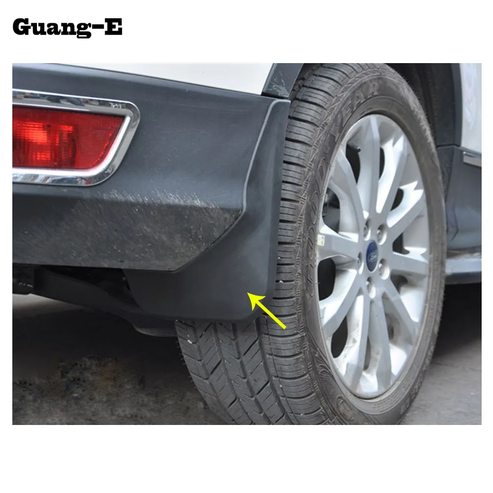 

Car Cover Plastic Fender Soft Mudguard Protection Flap Splash Mud Guard Frame 4Pcs/Set for Ford Kuga 2013 2014 2015 2016