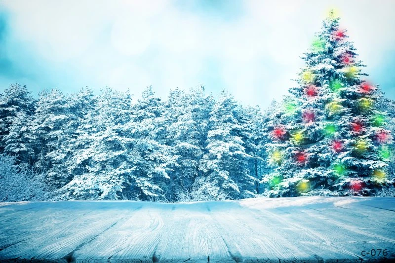 大きなクリスマスツリー森雪木製床赤ちゃん子供の背景ビニール写真撮影の背景キツネ用フォトスタジオ Background Vinyl Photography Vinyl Photography Backdropsphotography Backdrops Aliexpress
