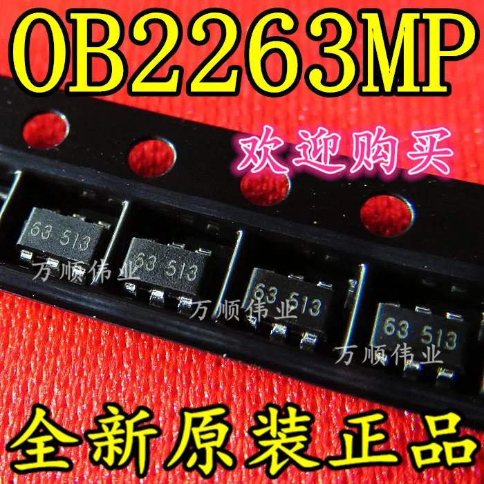 

10pcs/lot OB2263MP OB2263 2263 SOT23-6 Current Mode PWM Controlle In Stock