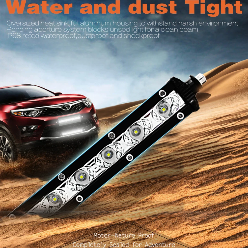 

30W Floodlight Light Work LED Bar Driving Fog Lamp Offroad SUV 4WD 7inch Car Boat Work Light for Motorcycle Auto accessories