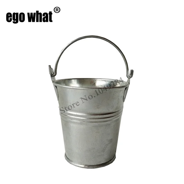10pcs/Lot D7*H7CM galvanized buckets Metal Flower Pots metal buckets