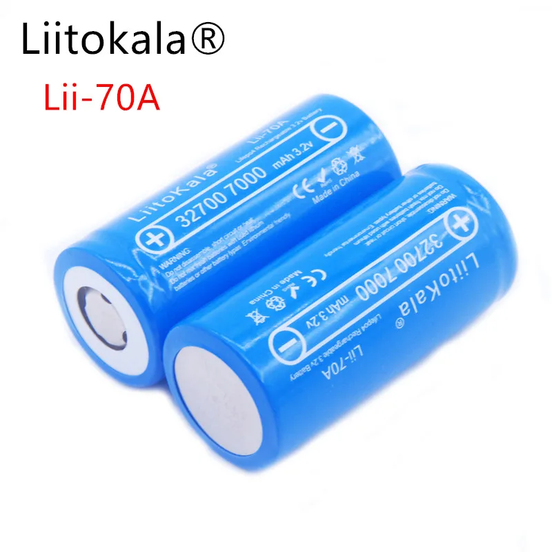 LiitoKala 3,2 32700 6500mAh LiFePO4 батарея 35A непрерывный разряд максимум 55A батарея высокой мощности